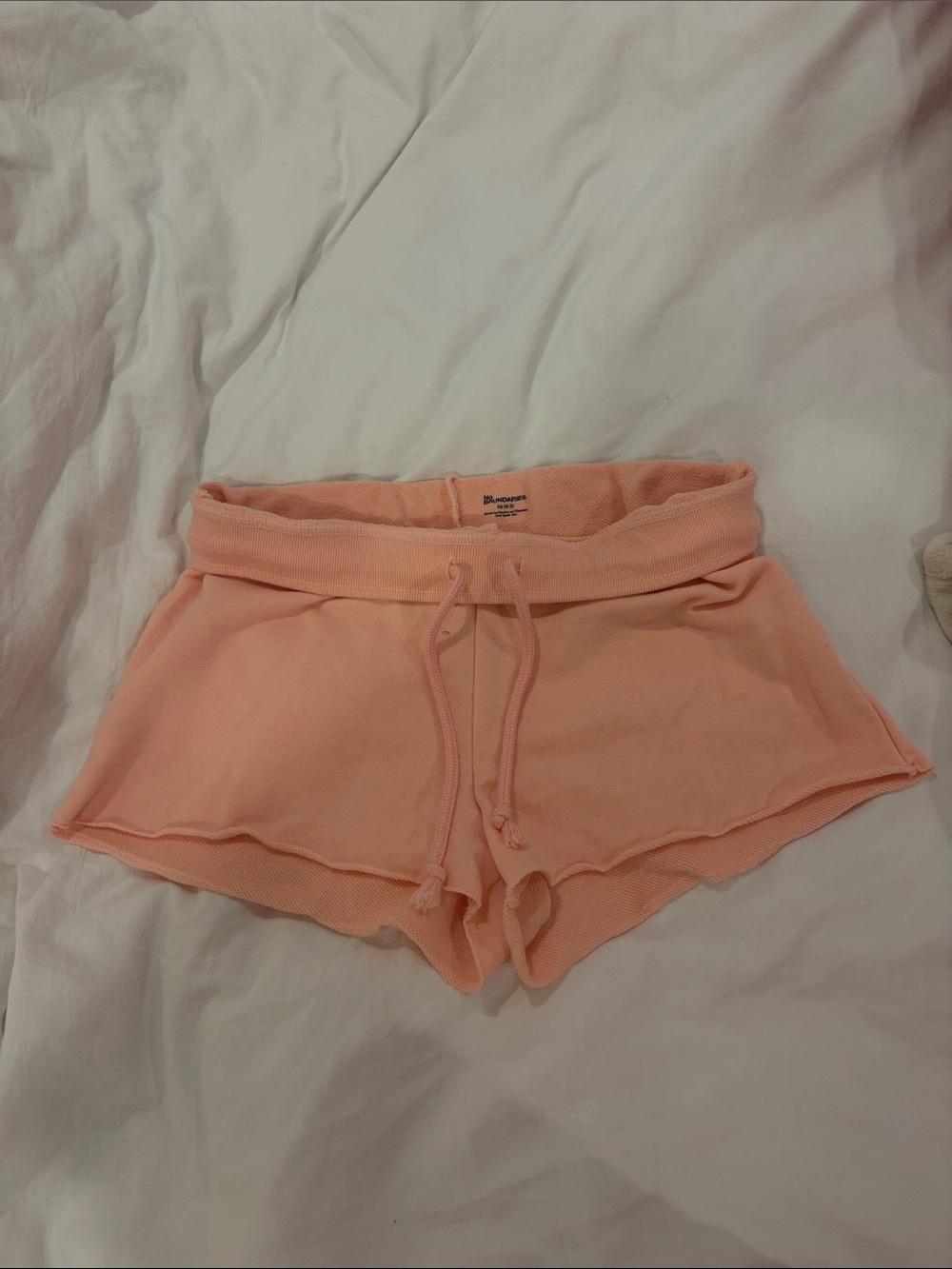 Peach Drawstring Lounge Shorts